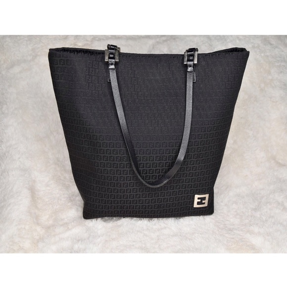 Fendi Handbags - Authentic Fendi Zucca canvas black bag